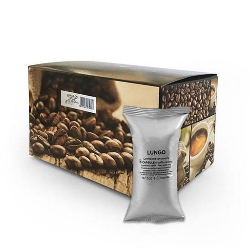 [Vendita prodotti alimentari (caffè in cialde e capsule e accessori caffè)] Ciaokafé LUNGO 100 CAPSULE COMPATIBILI NESPRESSO®*
