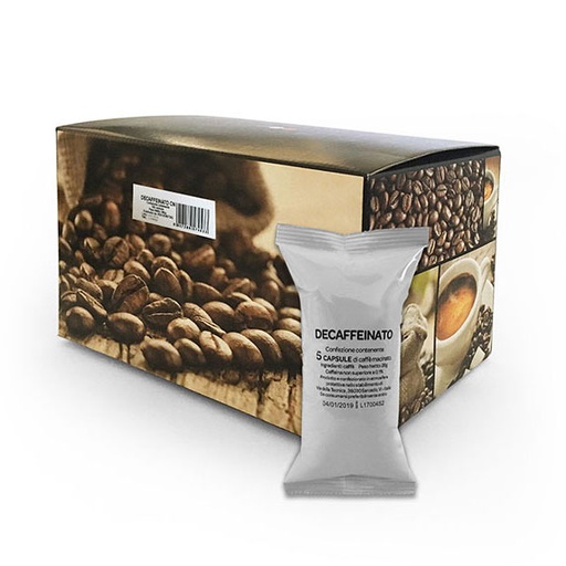 [Vendita prodotti alimentari (caffè in cialde e capsule e accessori caffè)] Ciaokafé DECAFFEINATO 100 CAPSULE COMPATIBILI